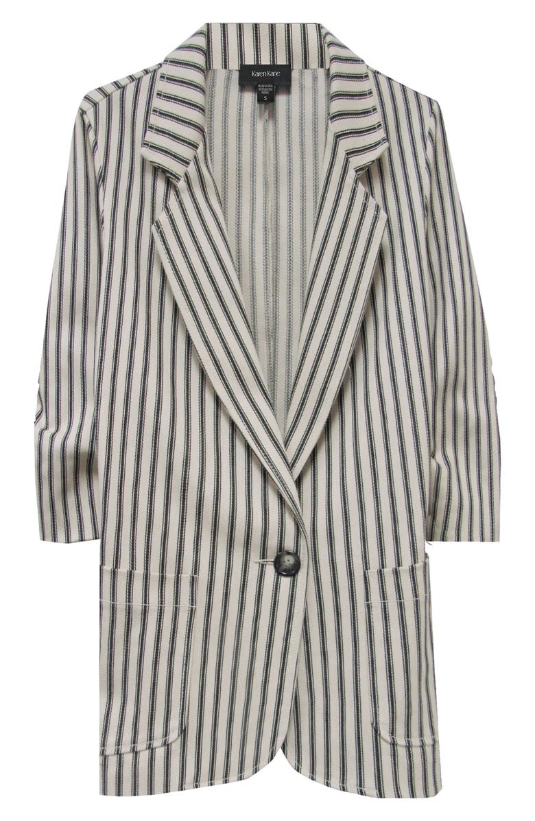Karen Kane Ruched Sleeve Blazer, Alternate, color,
