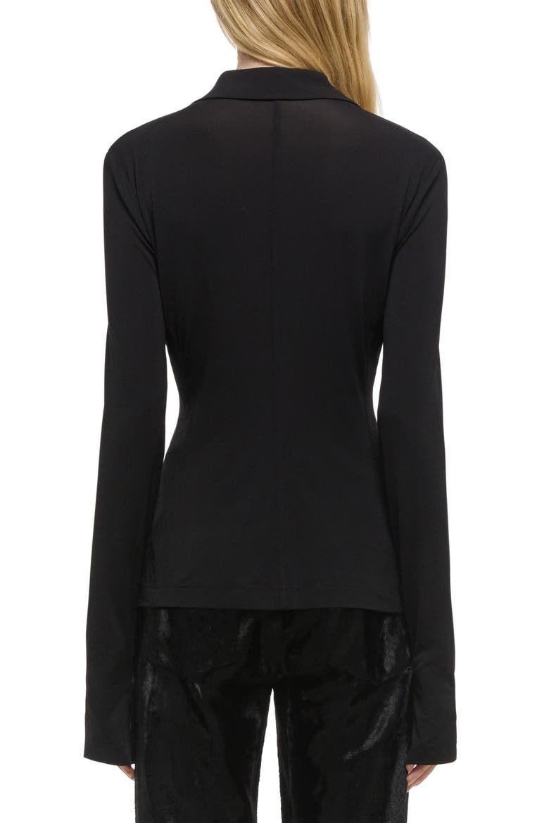 Split Sleeve Blazer, Alternate, color, BLACK