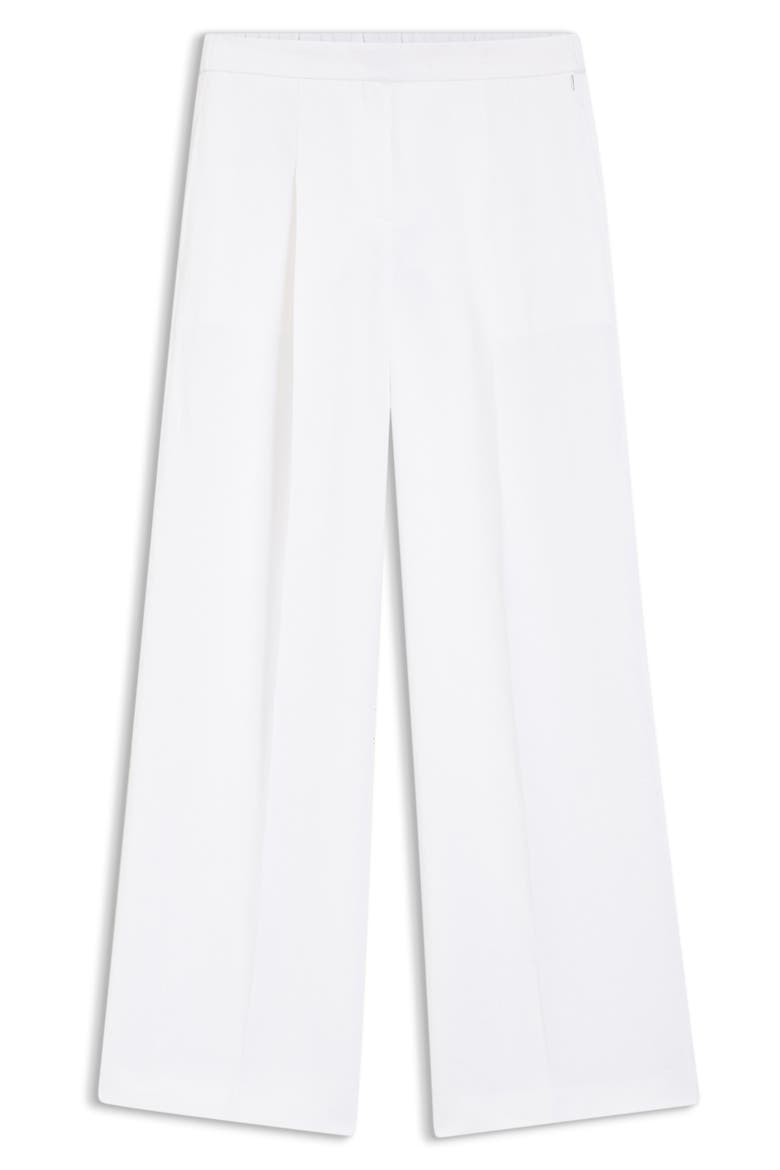 Tiana Pleated Wide Leg Pants, Alternate, color, BRIGHT WHITE