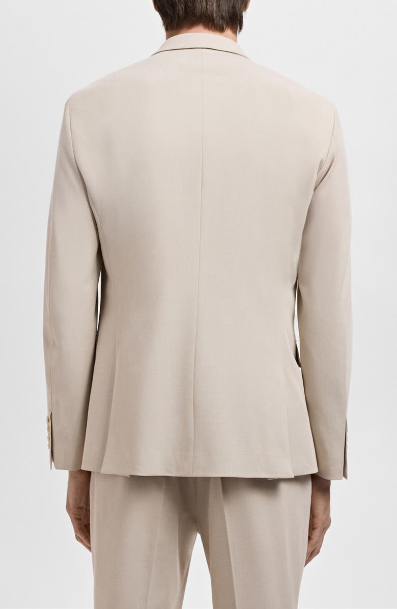 MANGO Slim Fit Suit Jacket, Alternate, color, Beige