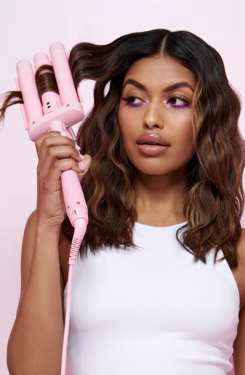 Mermade Hair The Mermade Mini 1-Inch Pro Waver - Pink, Alternate, color, Pink