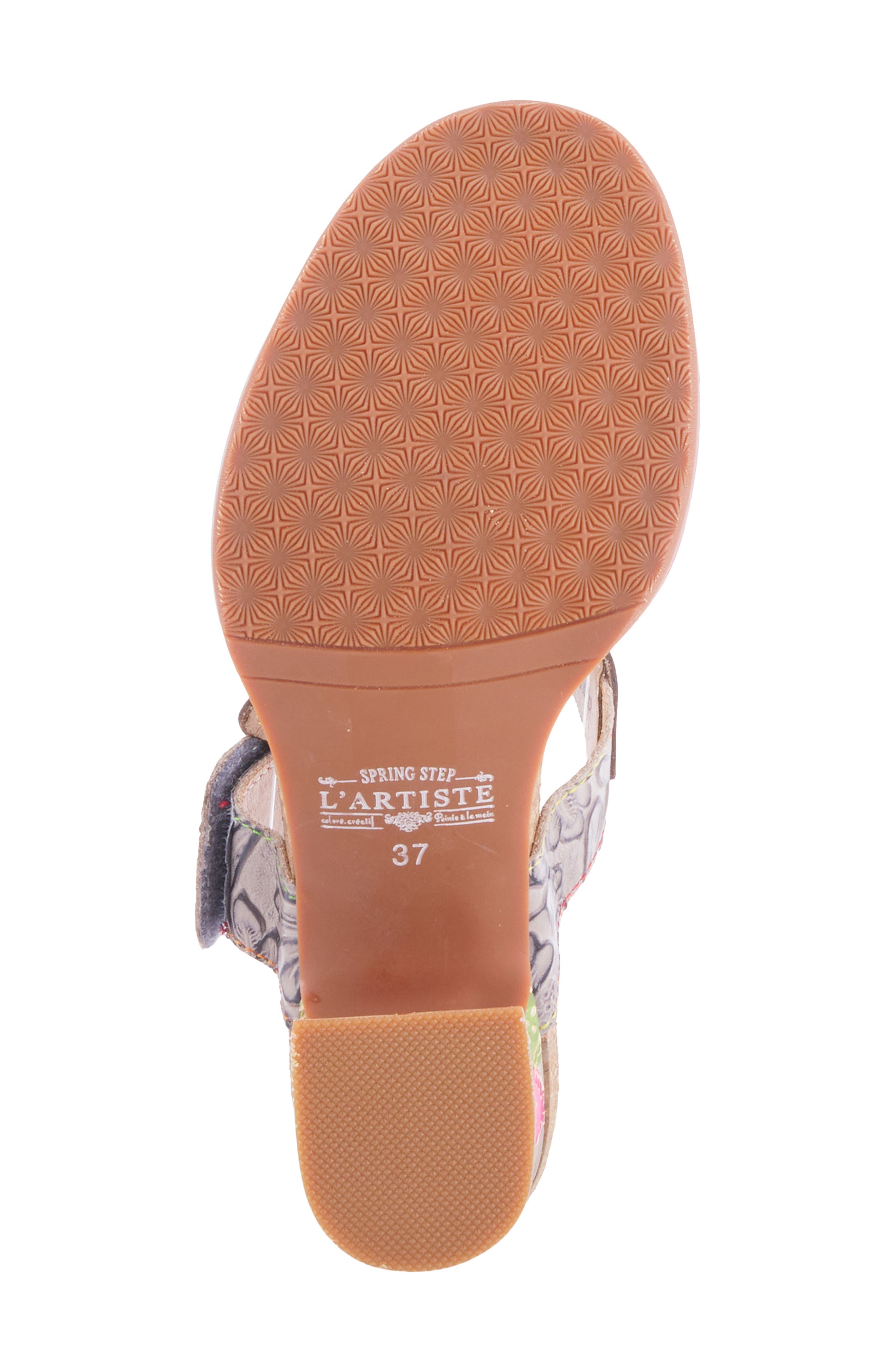 L'Artiste by Spring Step Rossie Floral Slide Sandal, Alternate, color, Grey Multi