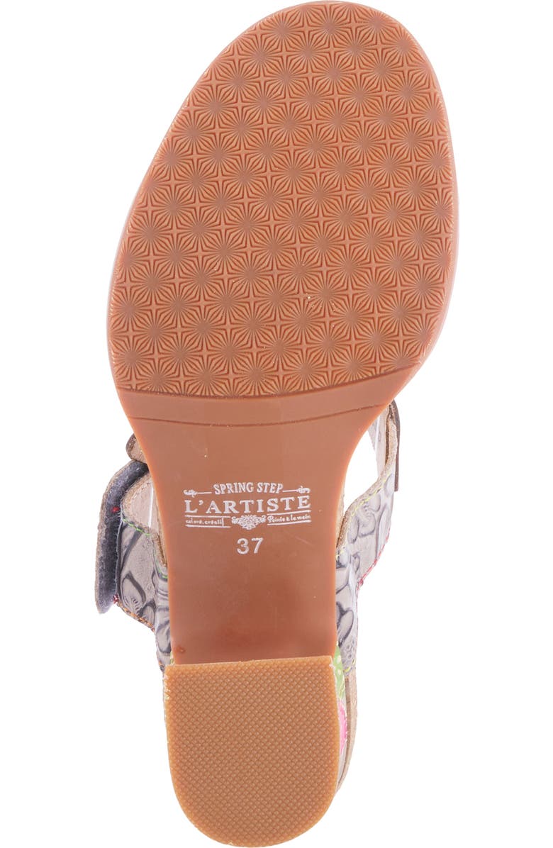 L'Artiste by Spring Step Rossie Floral Slide Sandal, Alternate, color, Grey Multi