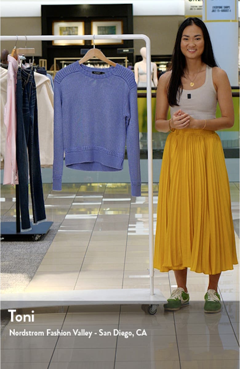 Cotton Blend Crewneck Sweater, sales video thumbnail