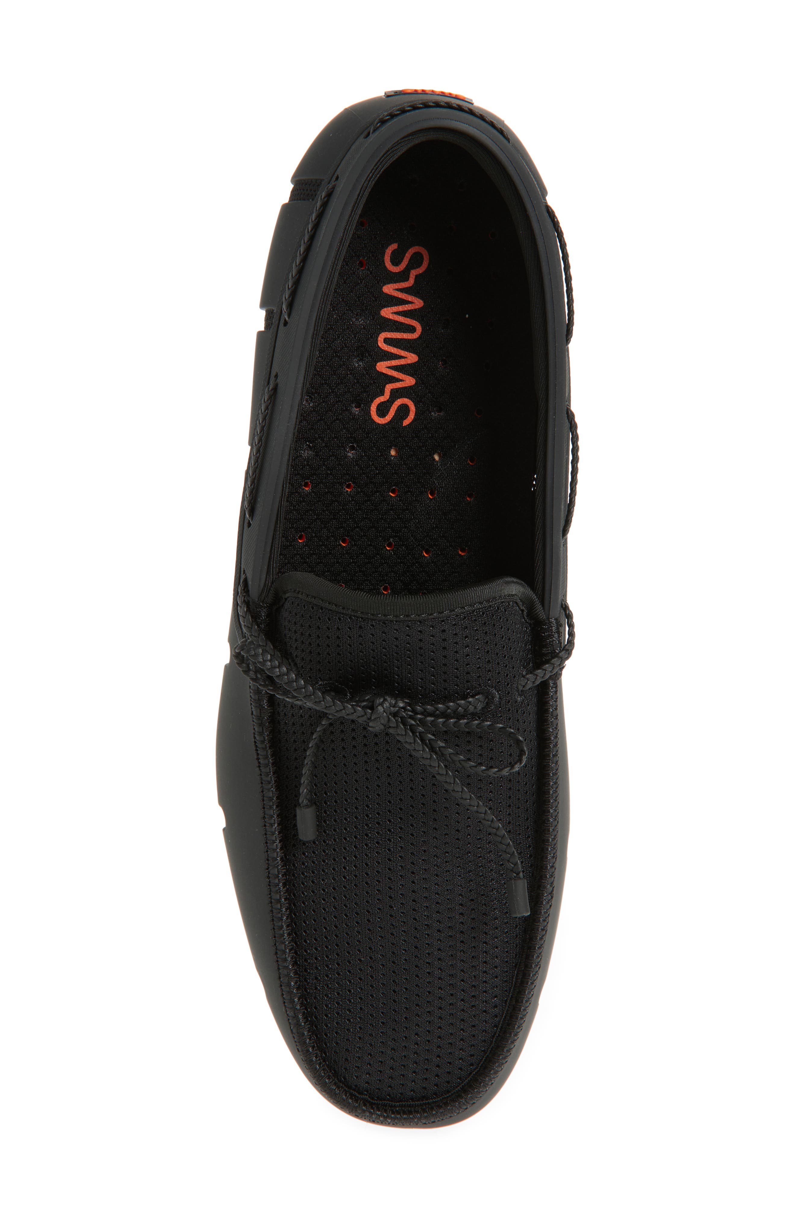 Swims Braided Lace Loafer, Alternate, color, Black