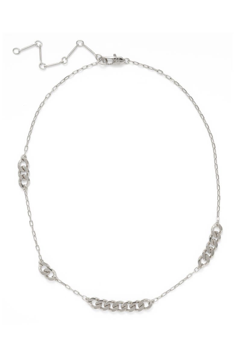Trace Chain Necklace, Main, color, SILVER