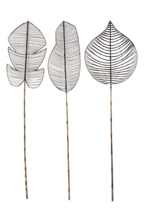 3-Piece Natural Dried Bamboo Leaf Foliage