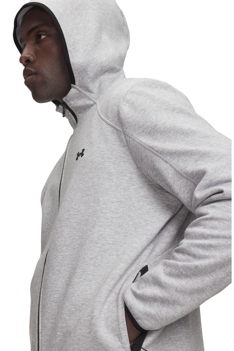 Unstoppable Full Zip Hoodie, Alternate, color, MOD GRAY LIGHT HEATHER / BLACK