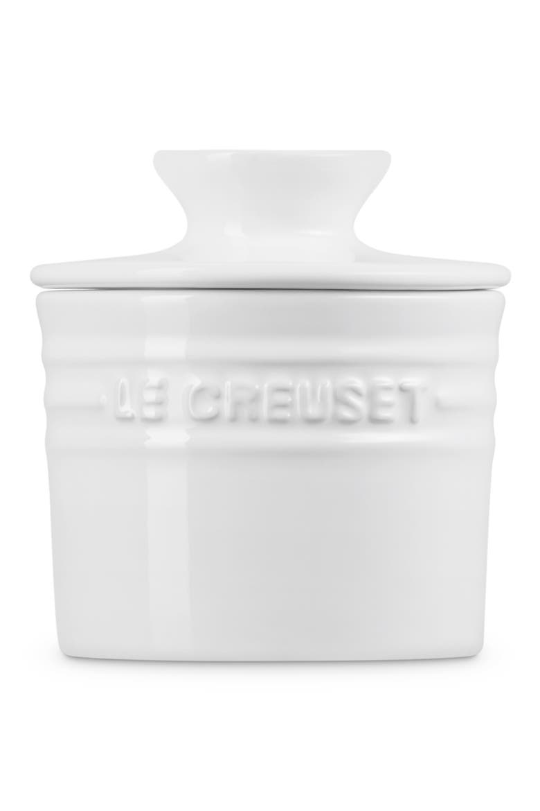 Butter Crock, Alternate, color, WHITE