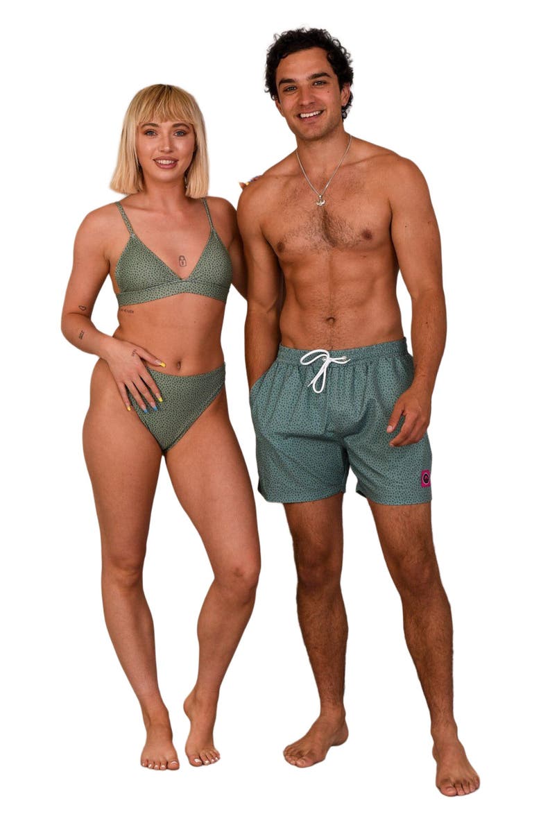 OOSC Sahara Sage Mile High Bikini Bottoms, Alternate, color, Sage