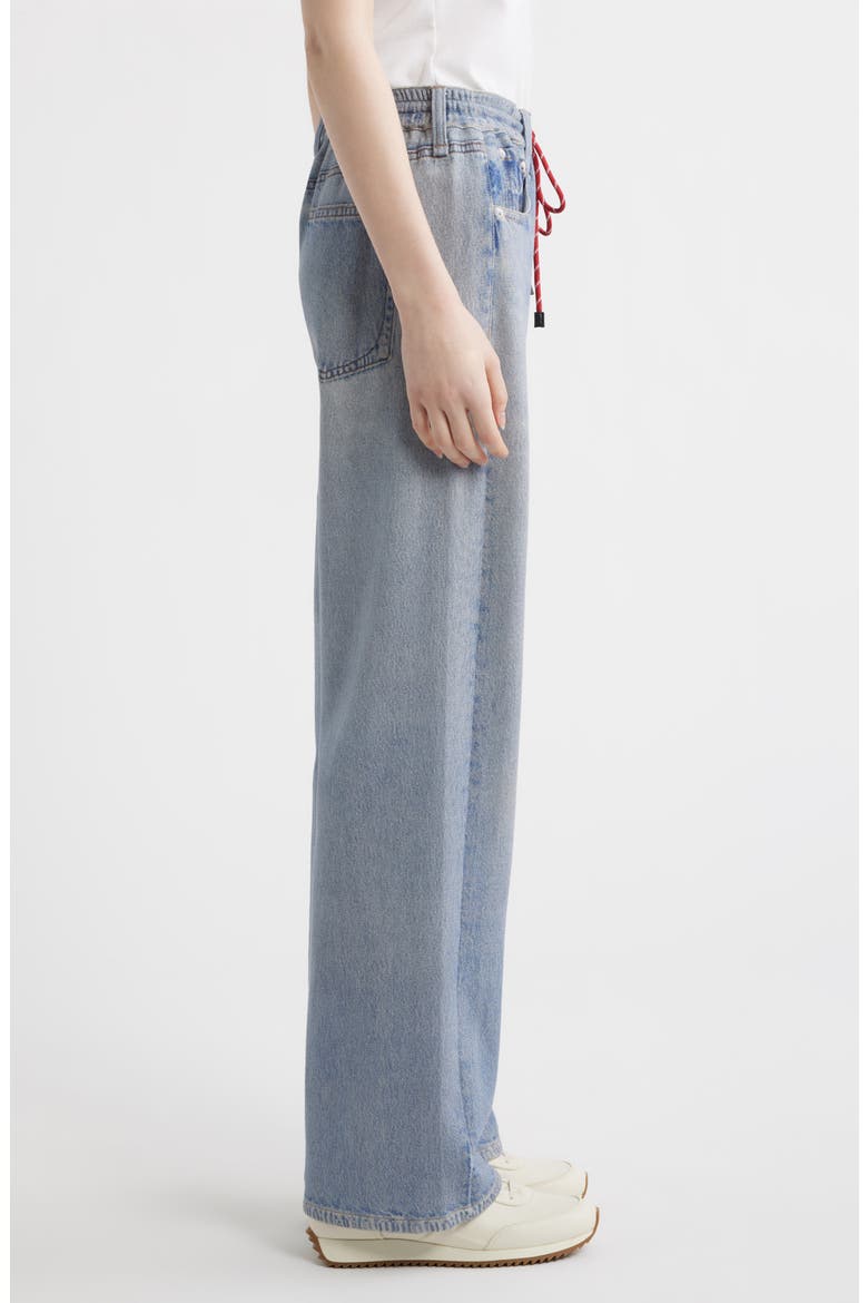 rb Miramar Pull-On Wide Leg Cotton Terry Sweatpant Jeans, Alternate, color, BRIGHTON