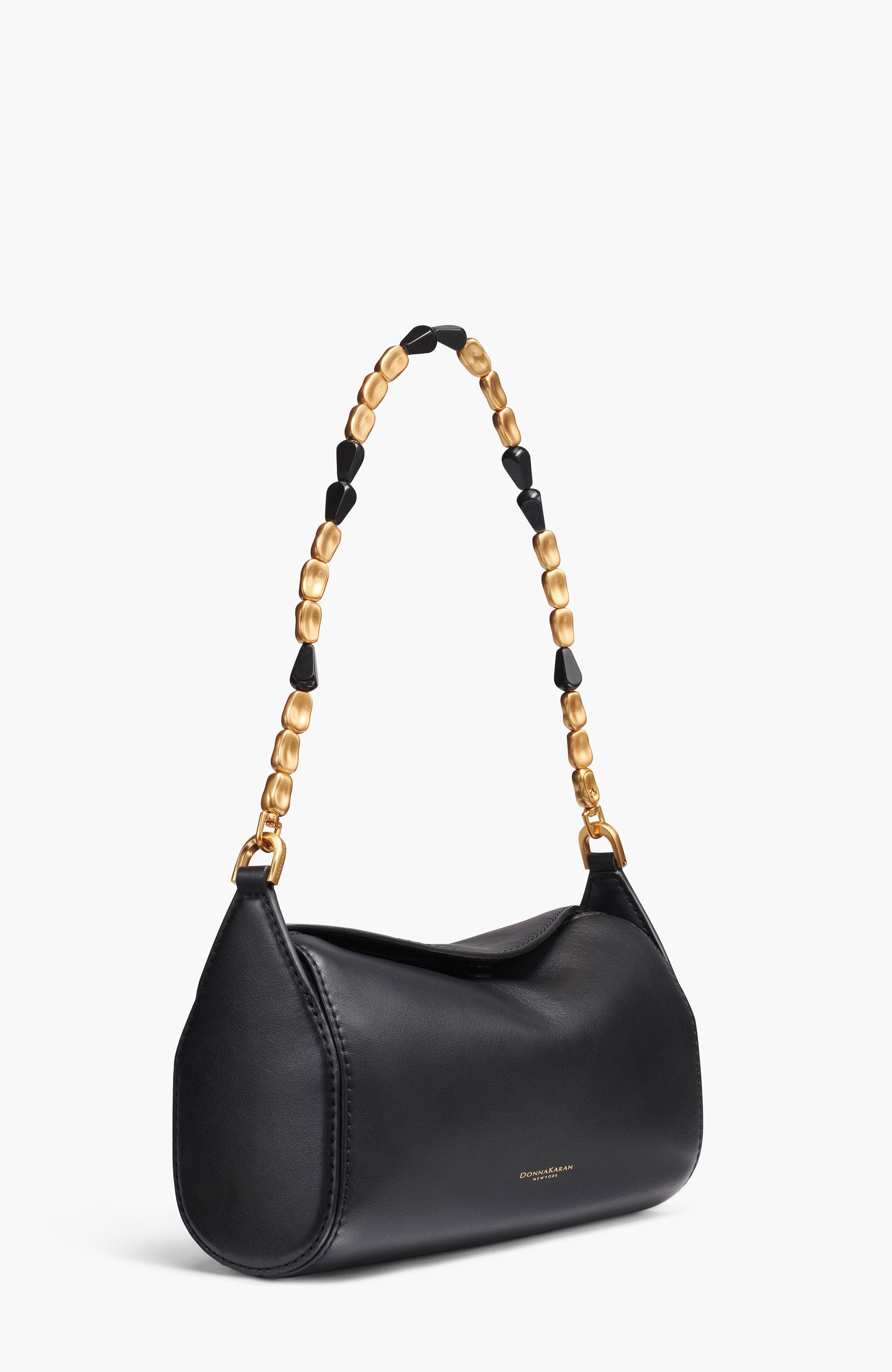 Donna Karan New York Crinoline Crossbody, Alternate, color, Black/Gold