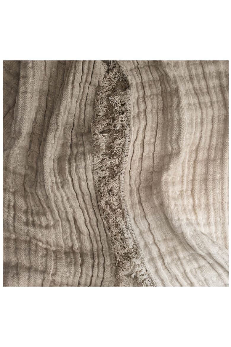 Ombré Cotton Muslin Blanket, Alternate, color, GRAY