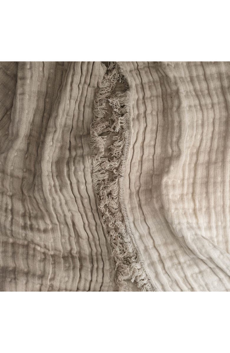 CRANE BABY Ombré Cotton Muslin Blanket, Alternate, color, Gray