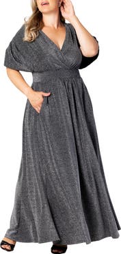 Kiyonna Geneva Metallic Gown