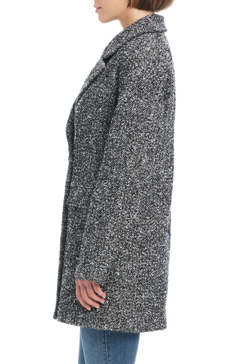 Sanctuary Double Breasted Herringbone Coat, Alternate, color,