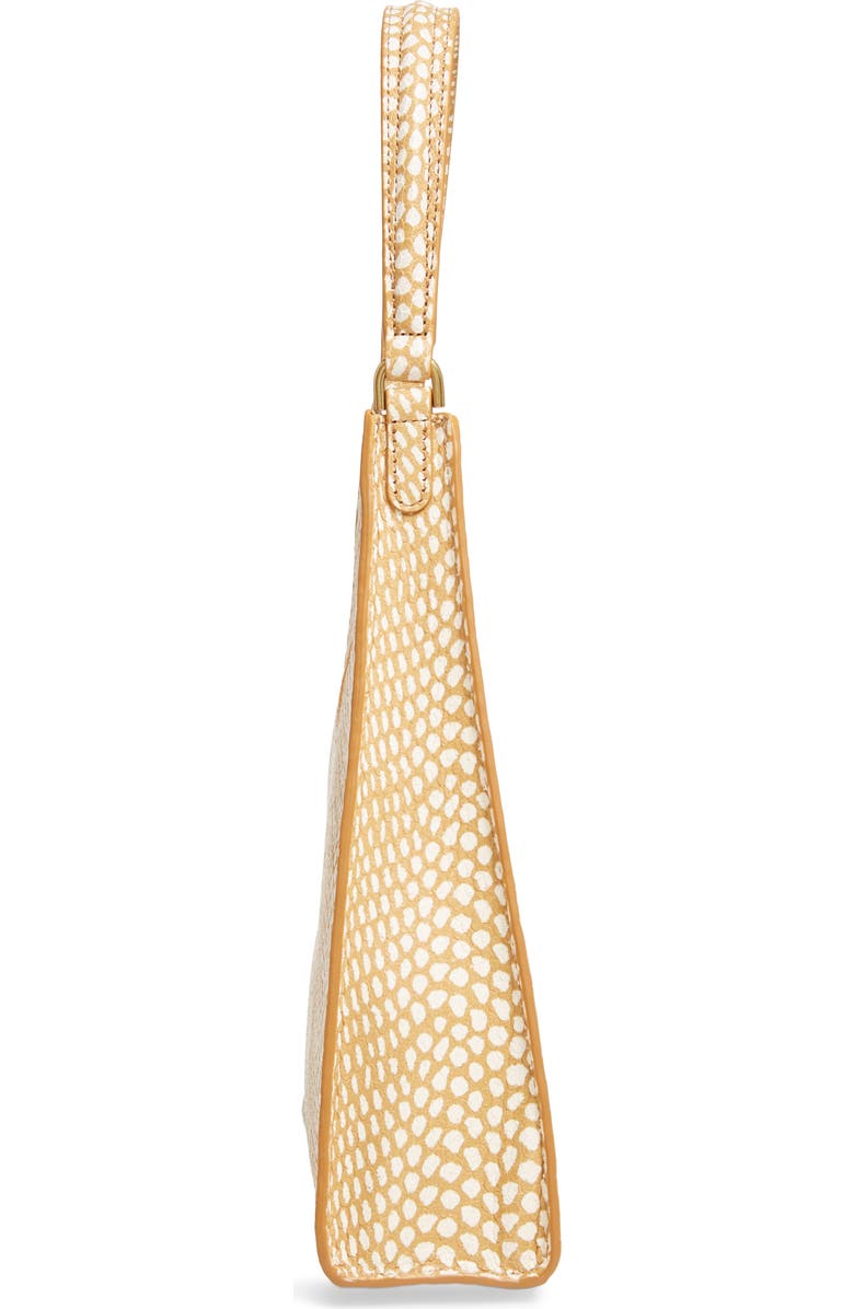 STAUD Rey Snake Embossed Leather Shoulder Bag, Alternate, color,