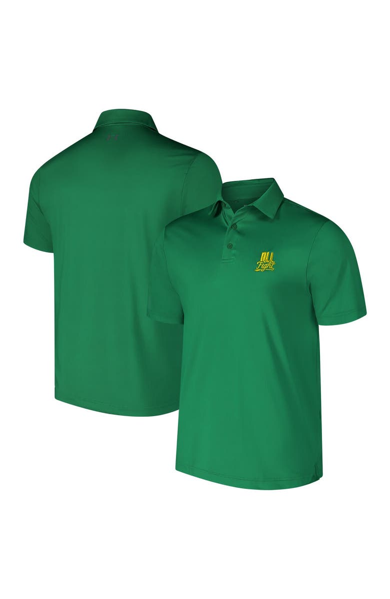 Under Armour Men's Under Armour Kelly Green Notre Dame Fighting Irish Irish Wear Polo, Main, color, 
