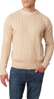 Hope & Henry Organic Cotton Fisherman Sweater