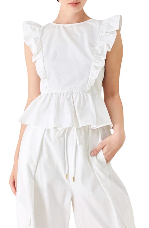 Ruffle Peplum Top
