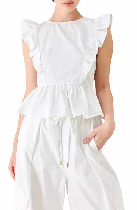 FREEMARKET Ruffle Peplum Top