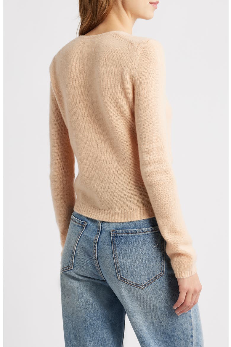 Cashmere Cardigan, Alternate, color, LIGHT PEACH SORBET