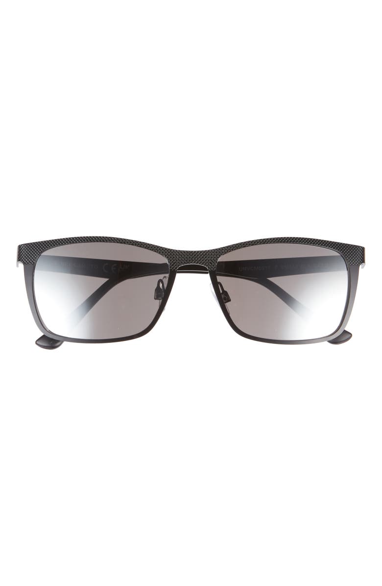 Vince Camuto 54mm Rectangular Sunglasses, Main, color, Black