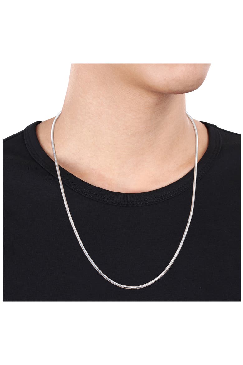 Snake Chain Necklace, 1.90mm, Alternate, color, SILVER