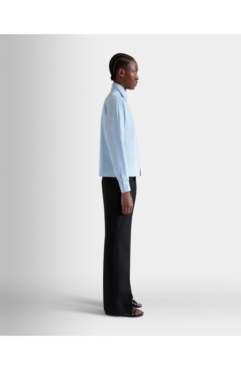 Bally Cotton Long Sleeve Shirt, Alternate, color, Blue