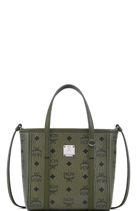 Mini Toni Top-Zip Shopper in Visetos