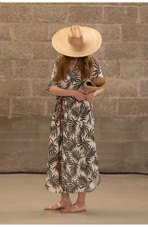 Beach Life By Gottex Resort Swim Cover Up Kaftan Full Btn In Multi/grn