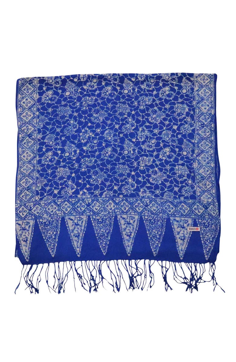 Kasih Co-op Handmade Batik Scarf, Alternate, color, Boulder