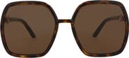 Gucci 55mm Square Sunglasses