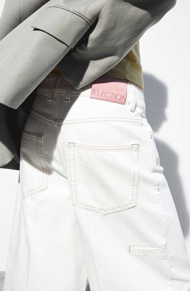 MANGO Denim Bermuda Shorts, Alternate, color, 