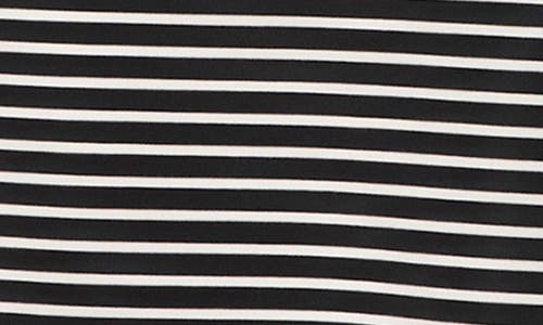 Spanx Air Essentials Tie Waist Maxi Dress In Very Black Stripe