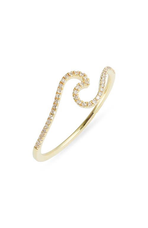 Meira T Diamond Wave Ring In Yellow