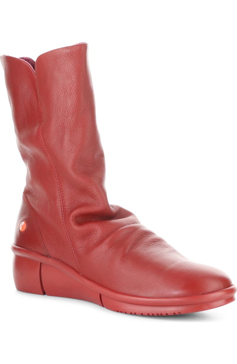 Softinos by Fly London Rott Wedge Boot, Main, color, Red