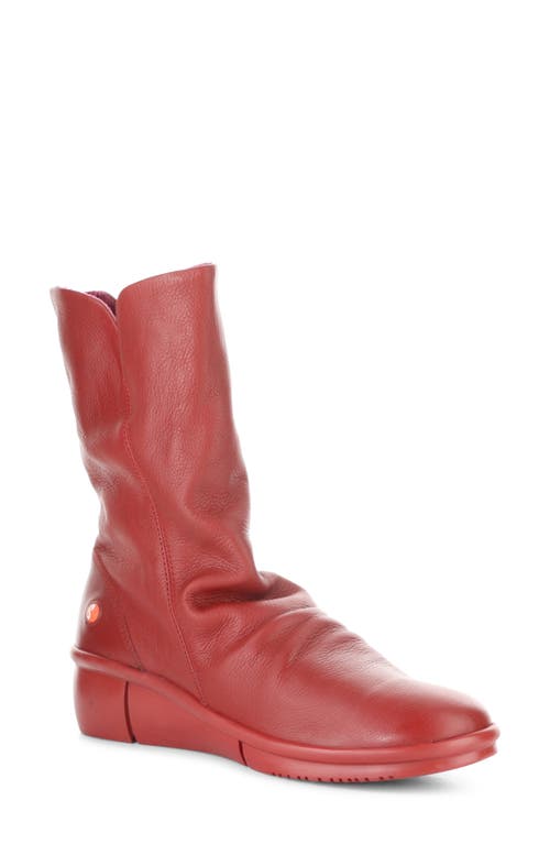 Softinos By Fly London Rott Wedge Boot In Red