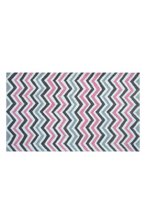 Pink Chevron Doormat