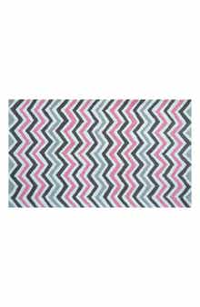 R16 HOME Pink Chevron Doormat