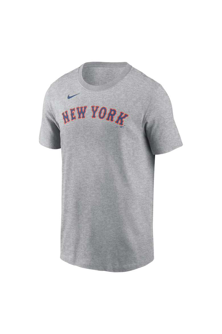 Men's Nike Juan Soto Heather Gray New York Mets Fuse Name & Number T-Shirt, Alternate, color, Heather Gray