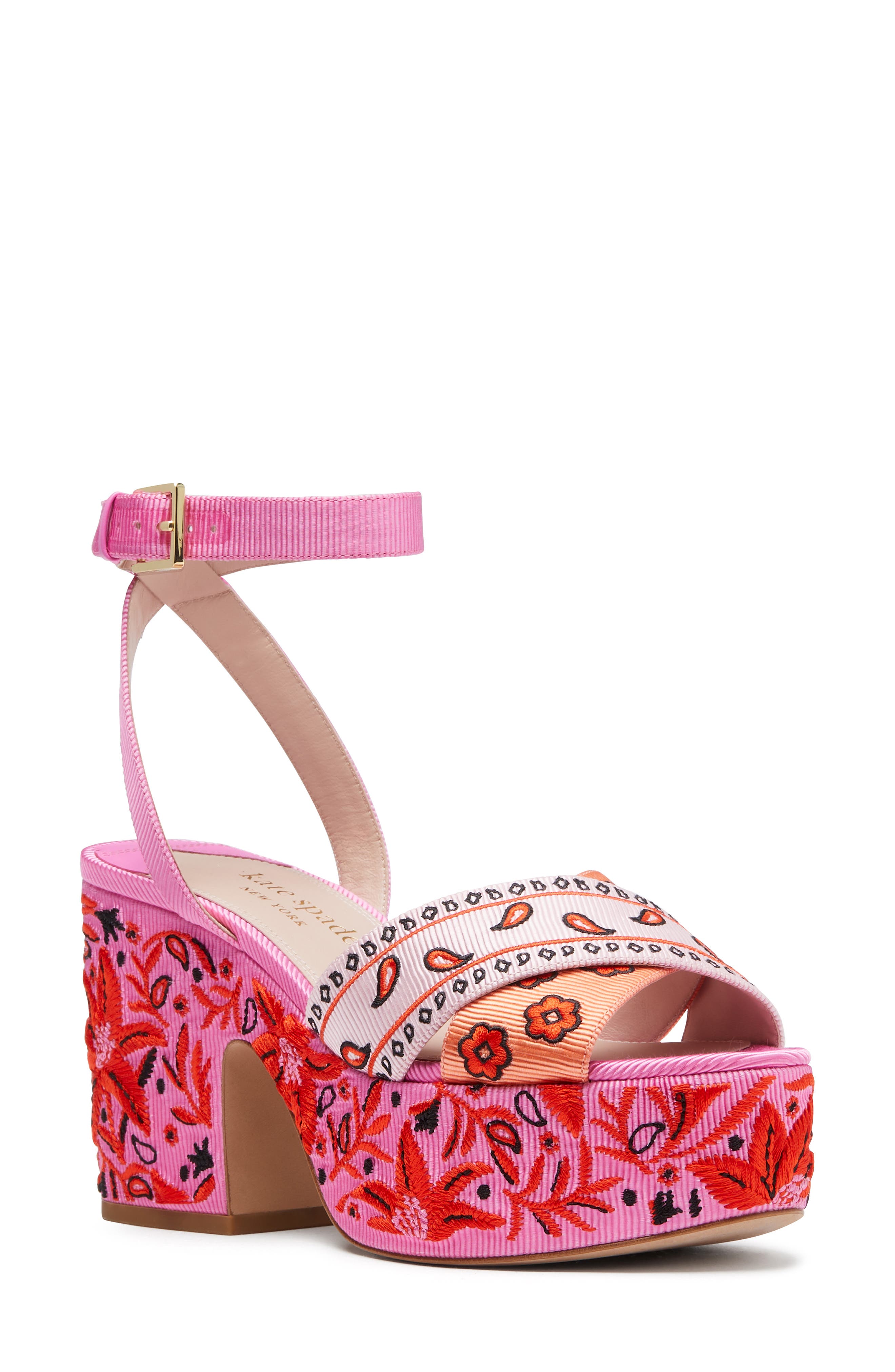 Kate Spade New York riobandana patchwork platform sandal