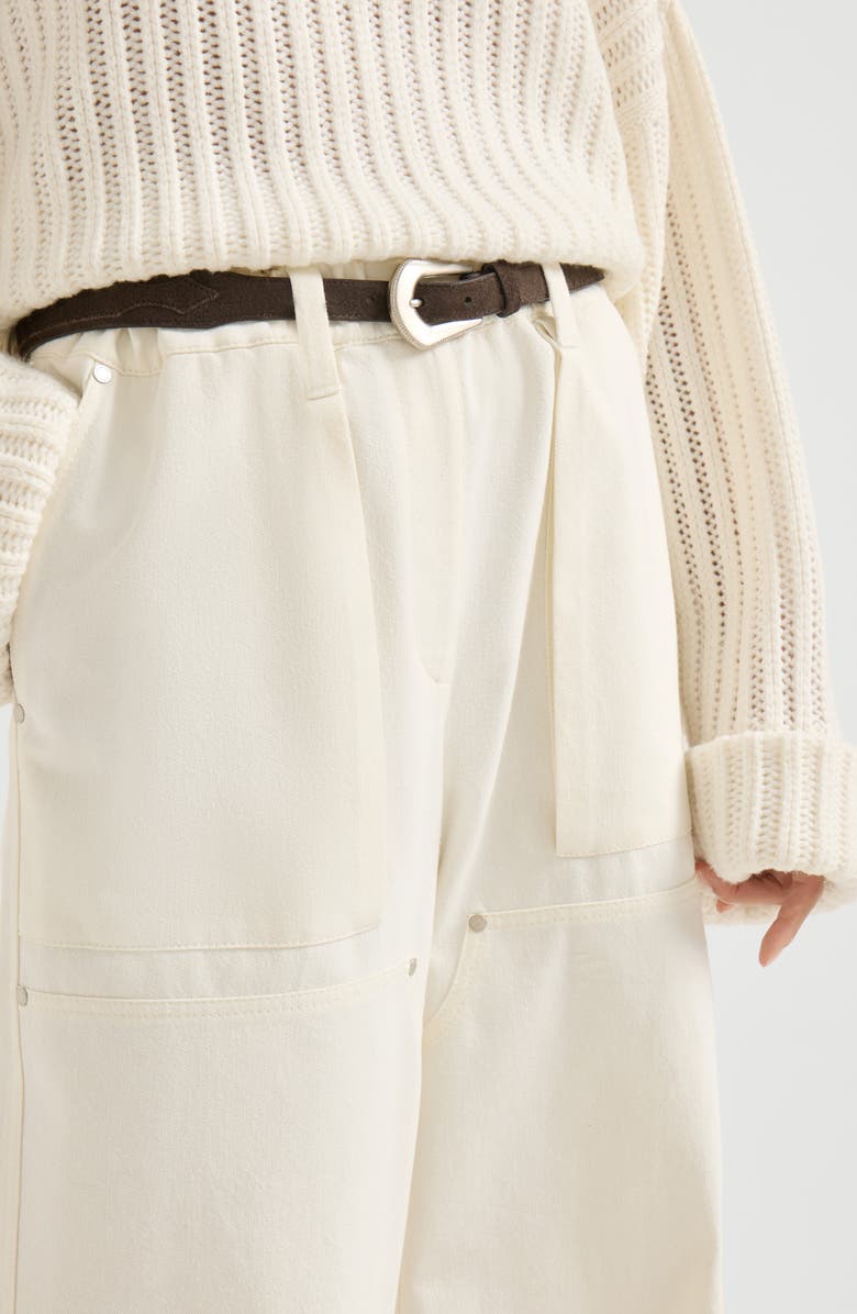 Brunello Cucinelli Utility track trousers, Alternate, color, Panama