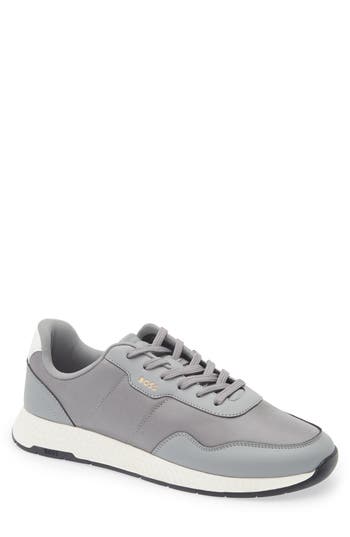 Hugo Boss Boss Titanium Runn Sneaker In Gray