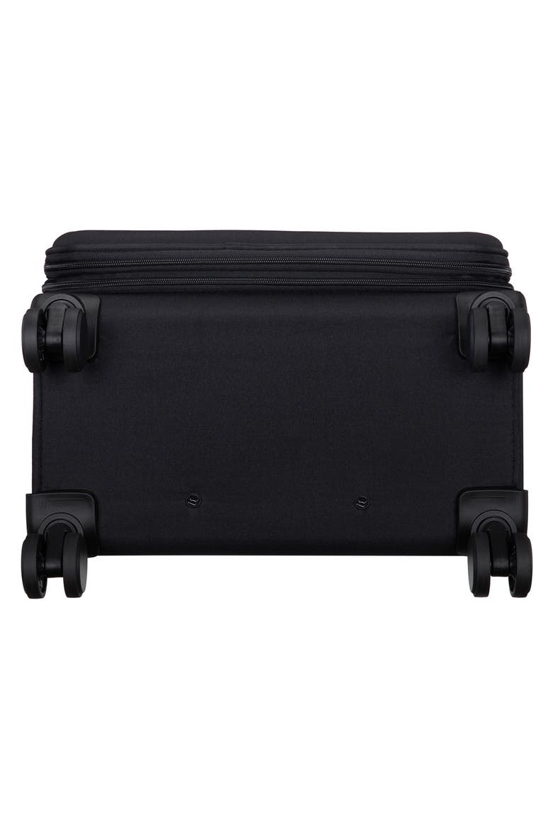 Lineation Softside Checked Spinner Suitcase, Alternate, color, BLACK