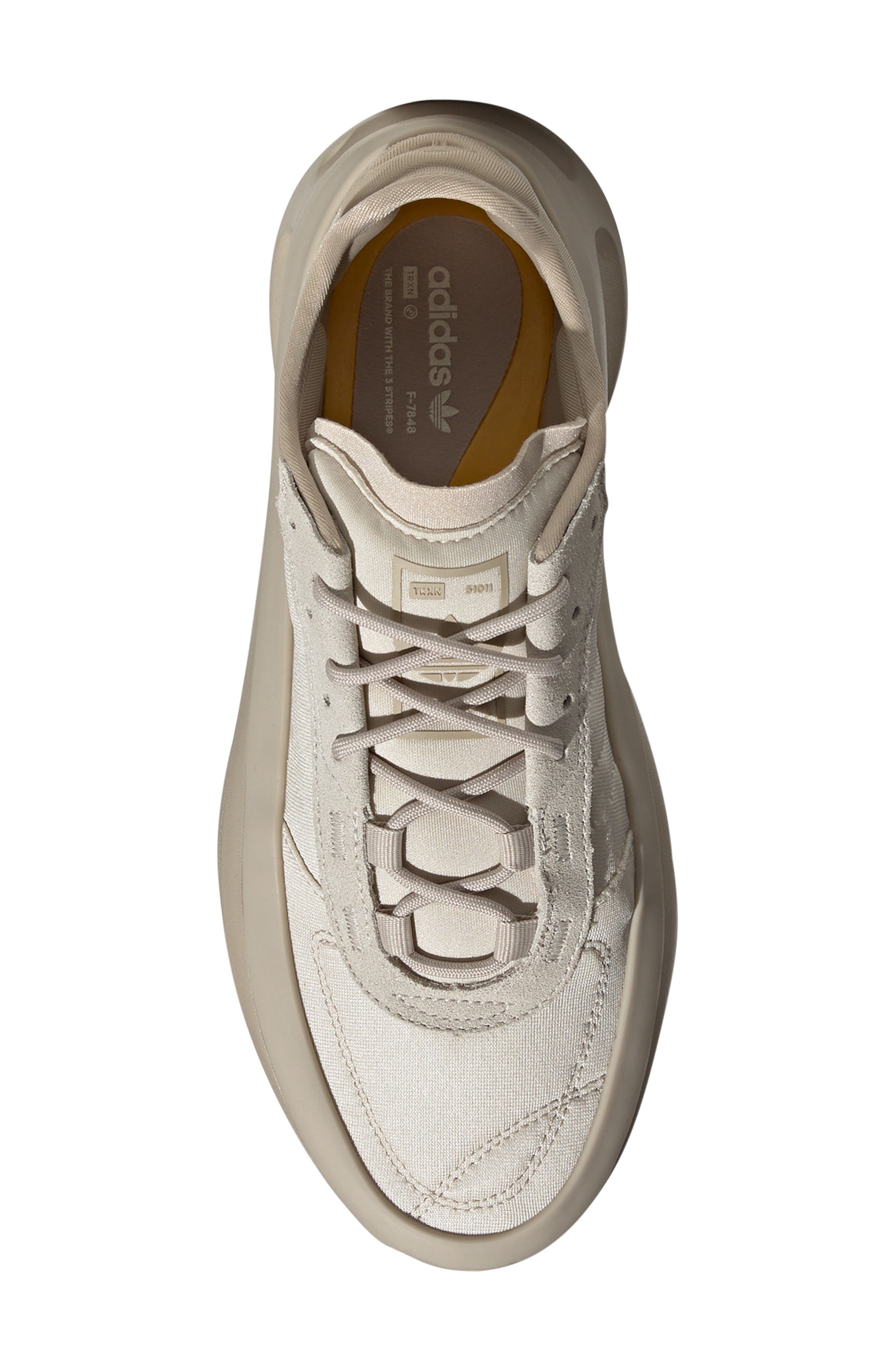 adidas adiFOM X Sneaker, Alternate, color, Alumina/ Wonder Beige/ Yellow
