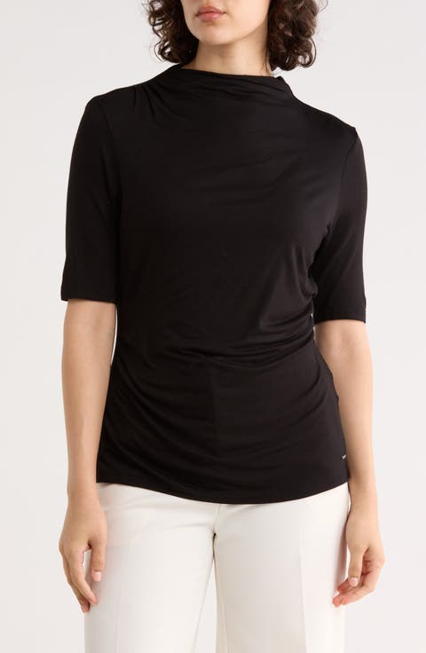Elbow Sleeve Knit Top