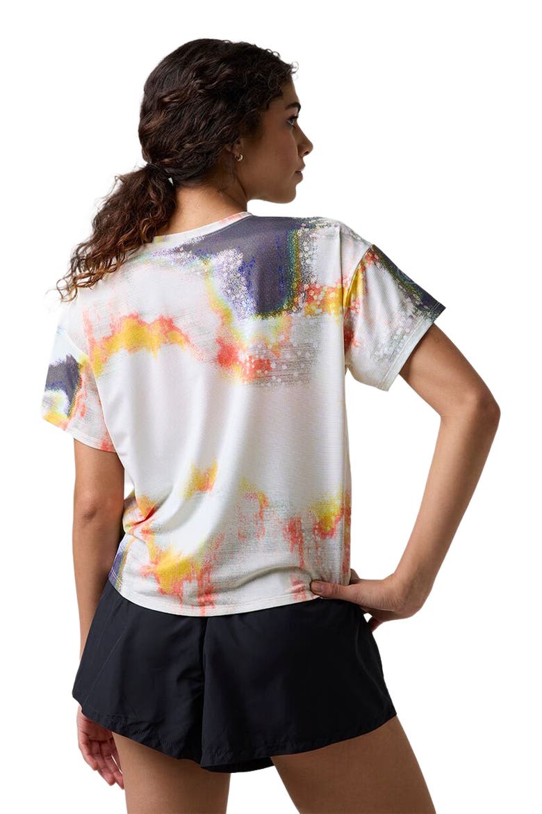 Wasatch Adventure Run T-Shirt - Women's, Alternate, color, Multi Glitch Print