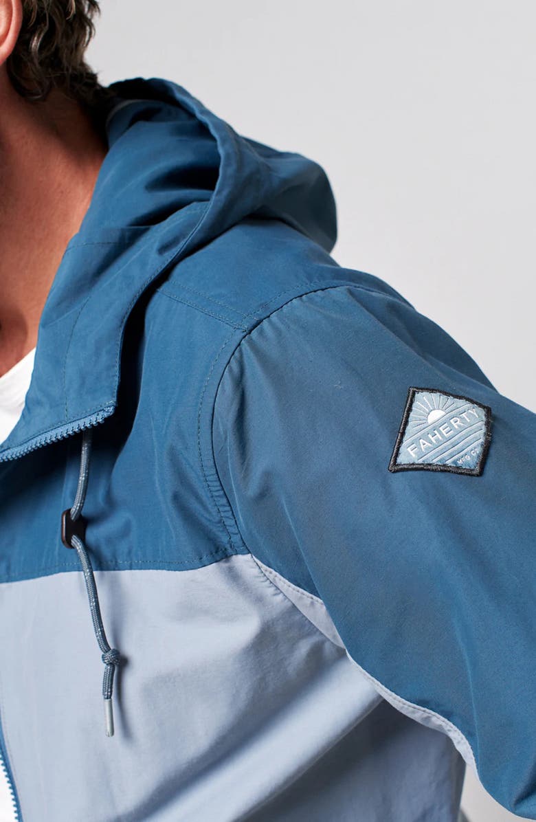 Faherty Organic Cotton Blend Rain Jacket, Alternate, color, 