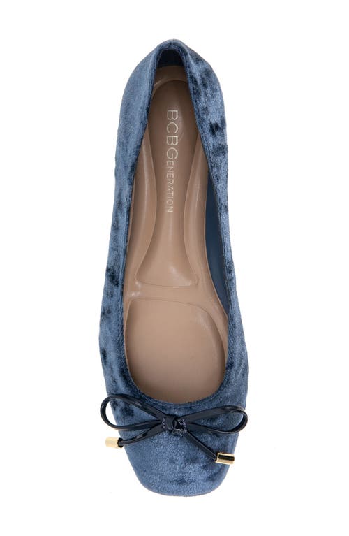 Bcbg Hartly Cap Toe Ballet Flat In Blue